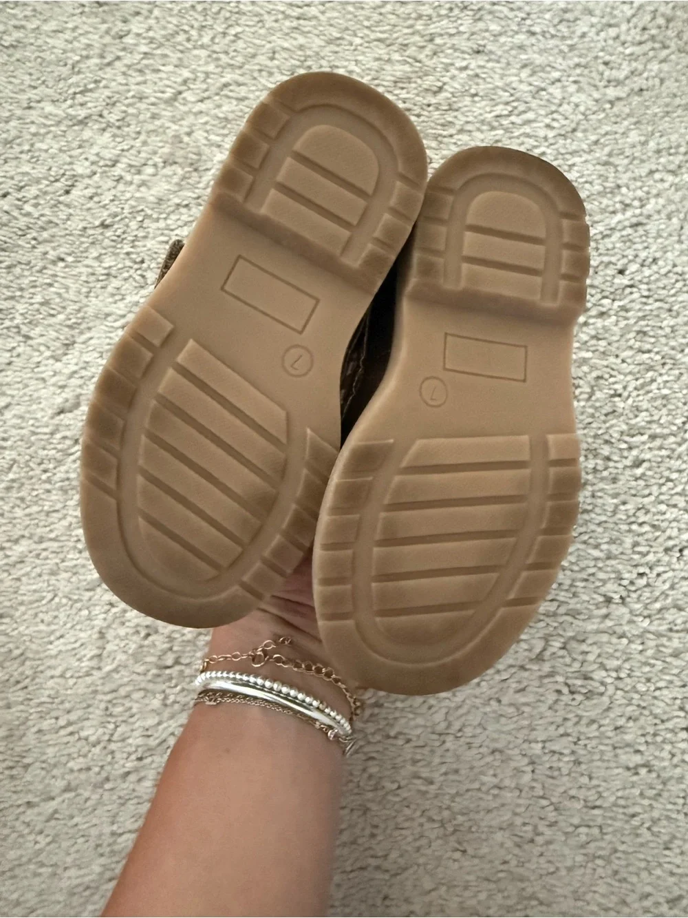 GAP Brown Boys' Leather Boat Shoes with Contrast Laces